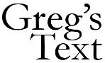 Greg's Text